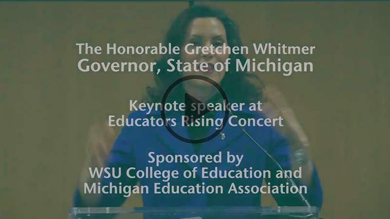 Governor Gretchen Whitmer video from 2024 Educators Rising Conference